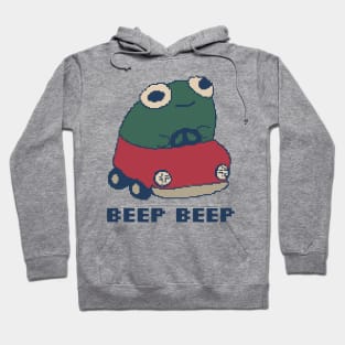 Beep Beep Froggie 80s Pixel Art Hoodie